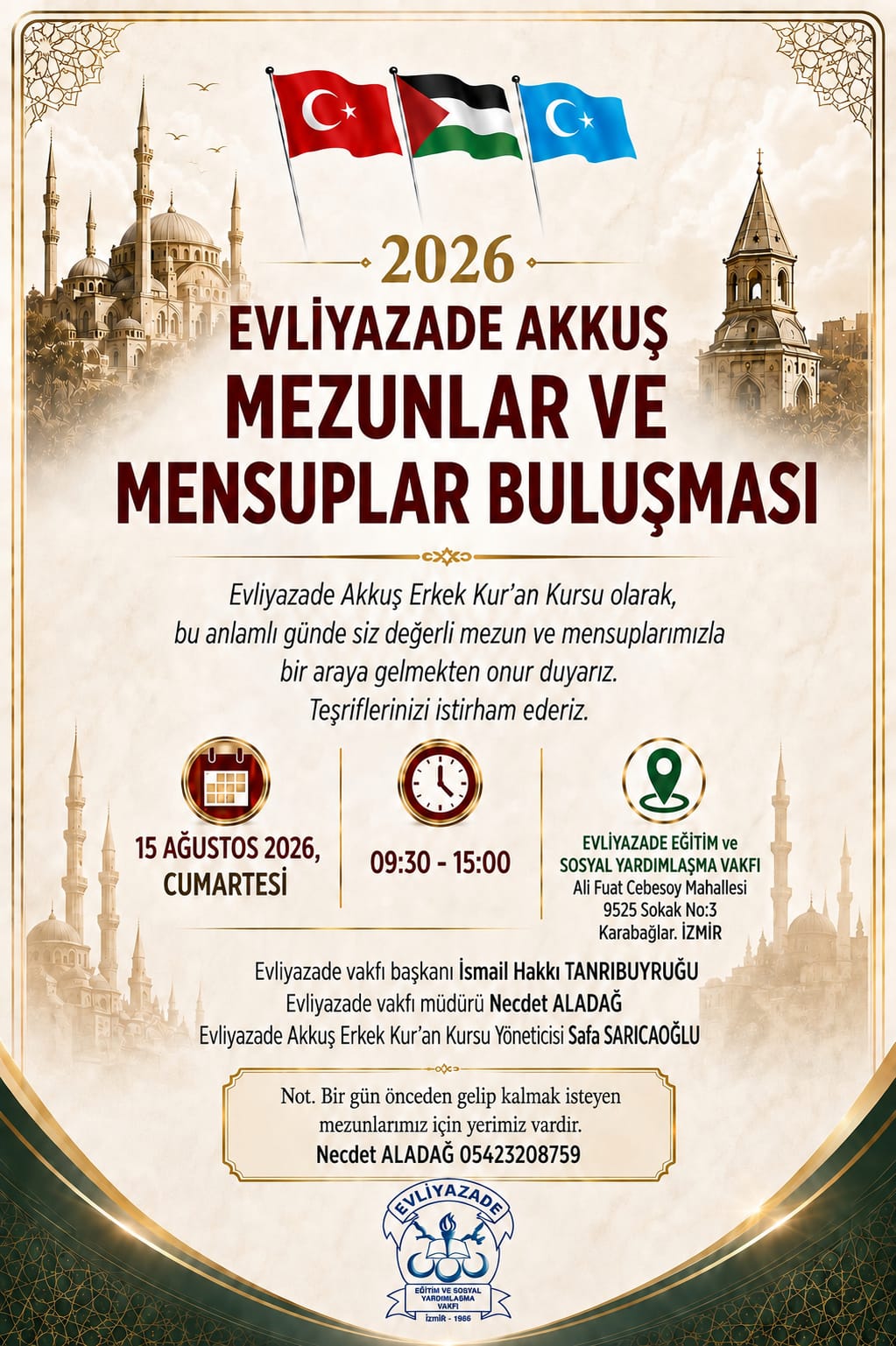 2026 Evliyazade akkuş mezunlar ve mensuplar buluşması